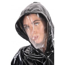 KLEMARO PVC Plastik - Zusatzkapuze Gesichtsmaske für Regenmäntel HO25 INNER HOOD