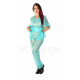 KLEMARO PVC Plastik - Pflege-Kasack mit Hose UN37 SCRUBS