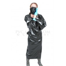 KLEMARO PVC Plastik - Doktor-Kittel mit Maske UN06 DOCTORS GOWN AND MASK